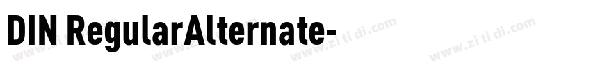 DIN RegularAlternate字体转换
